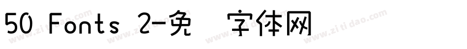 50 Fonts 2字体转换